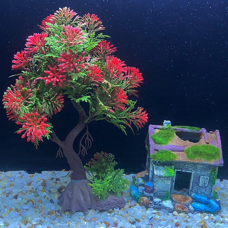 Aquarium Planted Tree - Fish Tank DIY Artificial Aquarium Decor