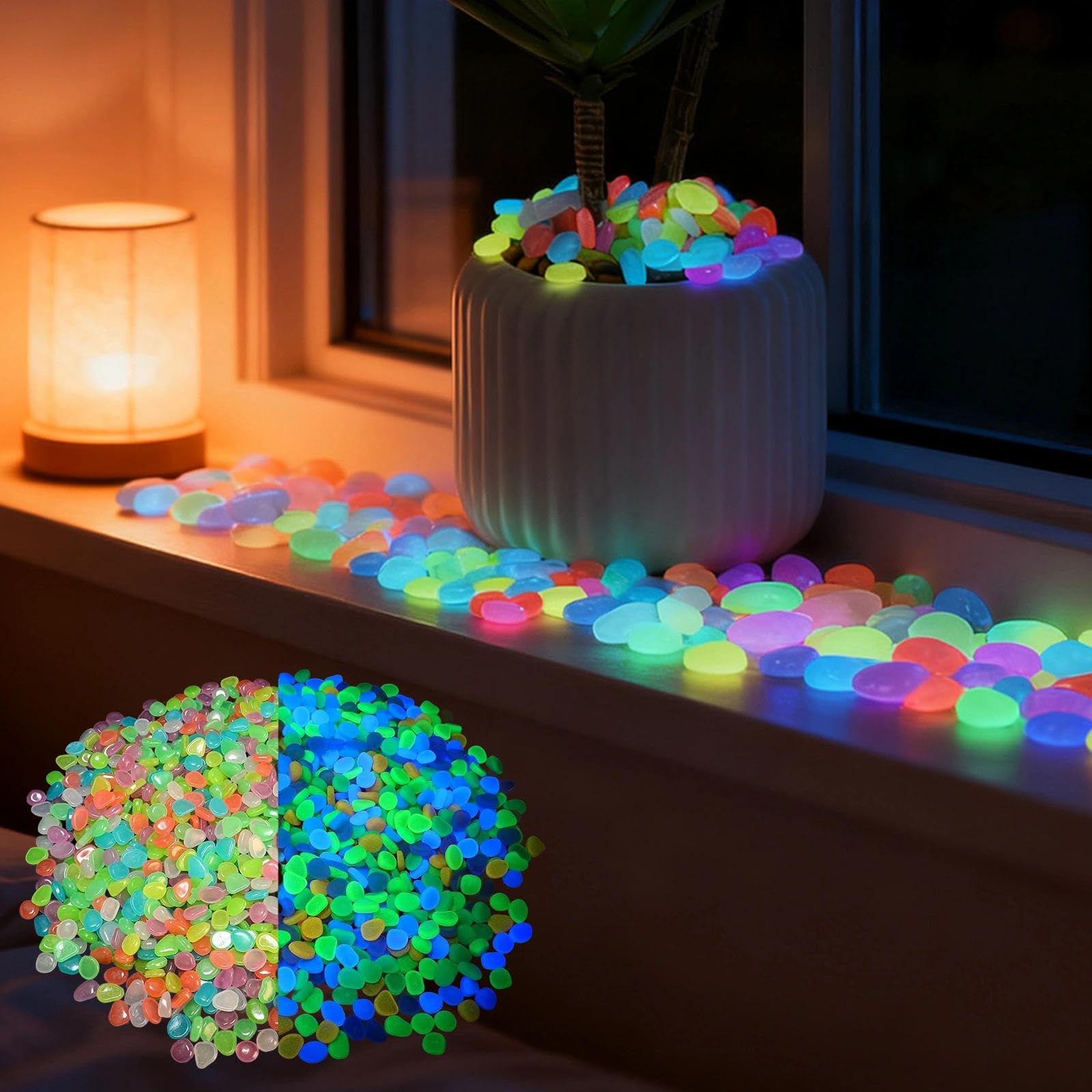 Aquarium Planting Ideas - Potted Plants Glow In The Dark