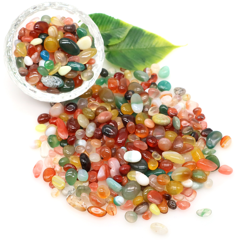 Aquarium Planting Ideas - Natural Stone Tumbled Agate Gravel Crystals