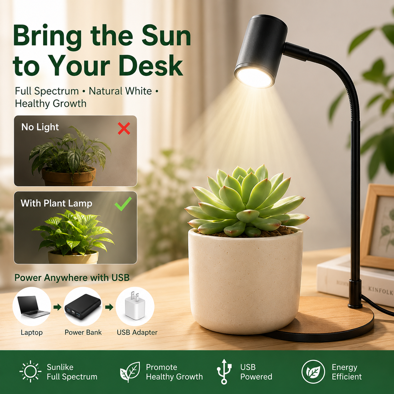 Planted Aquarium Pendant Light - Micro Landscape Plant Lamp LED Grow