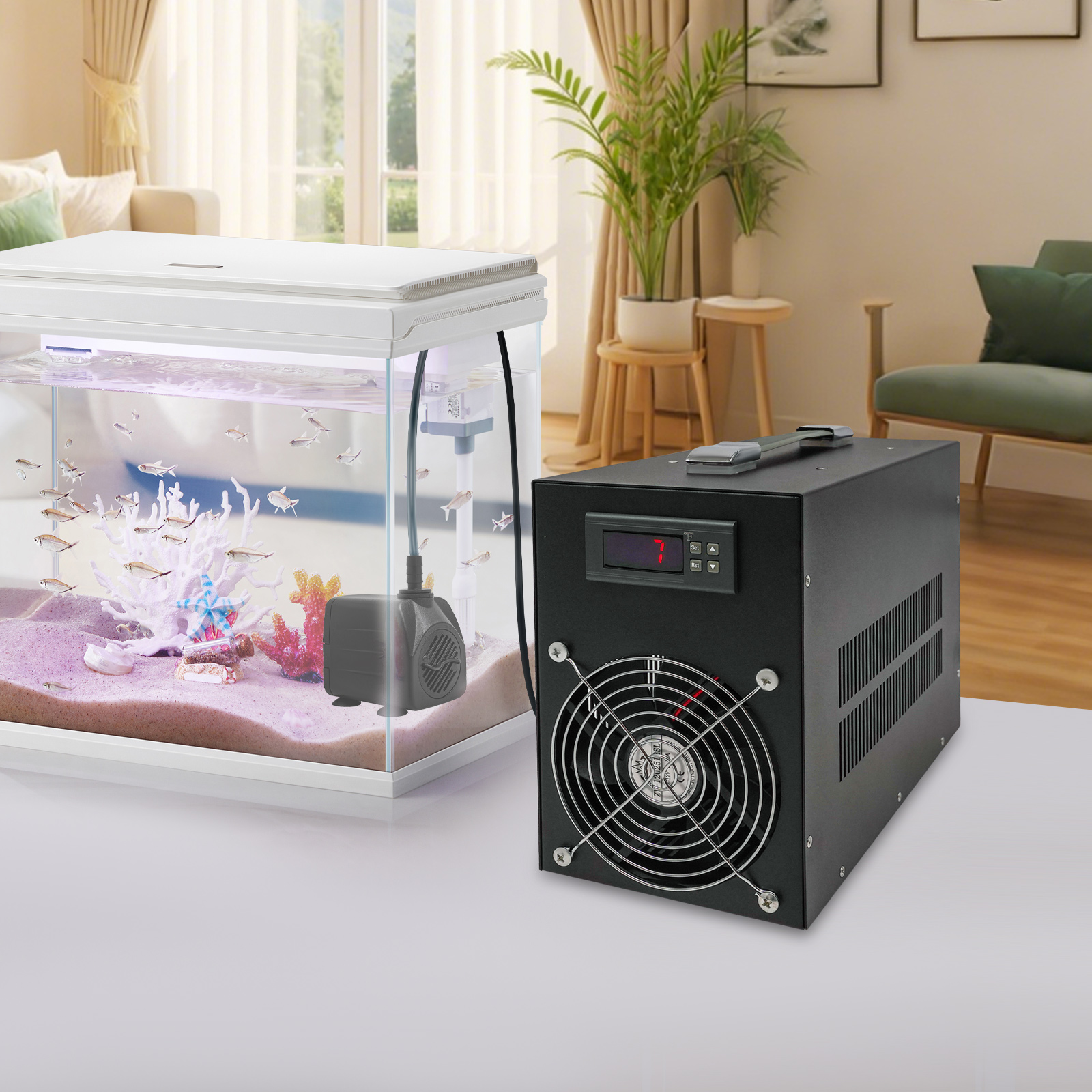Planted Aquarium Water Temperature - Aquarium Chiller, Aquarium Water Chiller, 60L