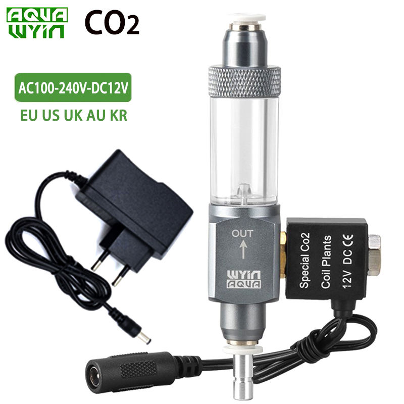 Co2 Regulator Dual Stage - Aquarium CO2 solenoid valve Bubble meter