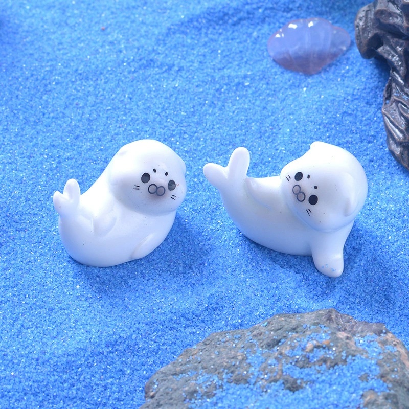Aquarium Planting Ideas - Mini Sea Lion Figurines for Micro