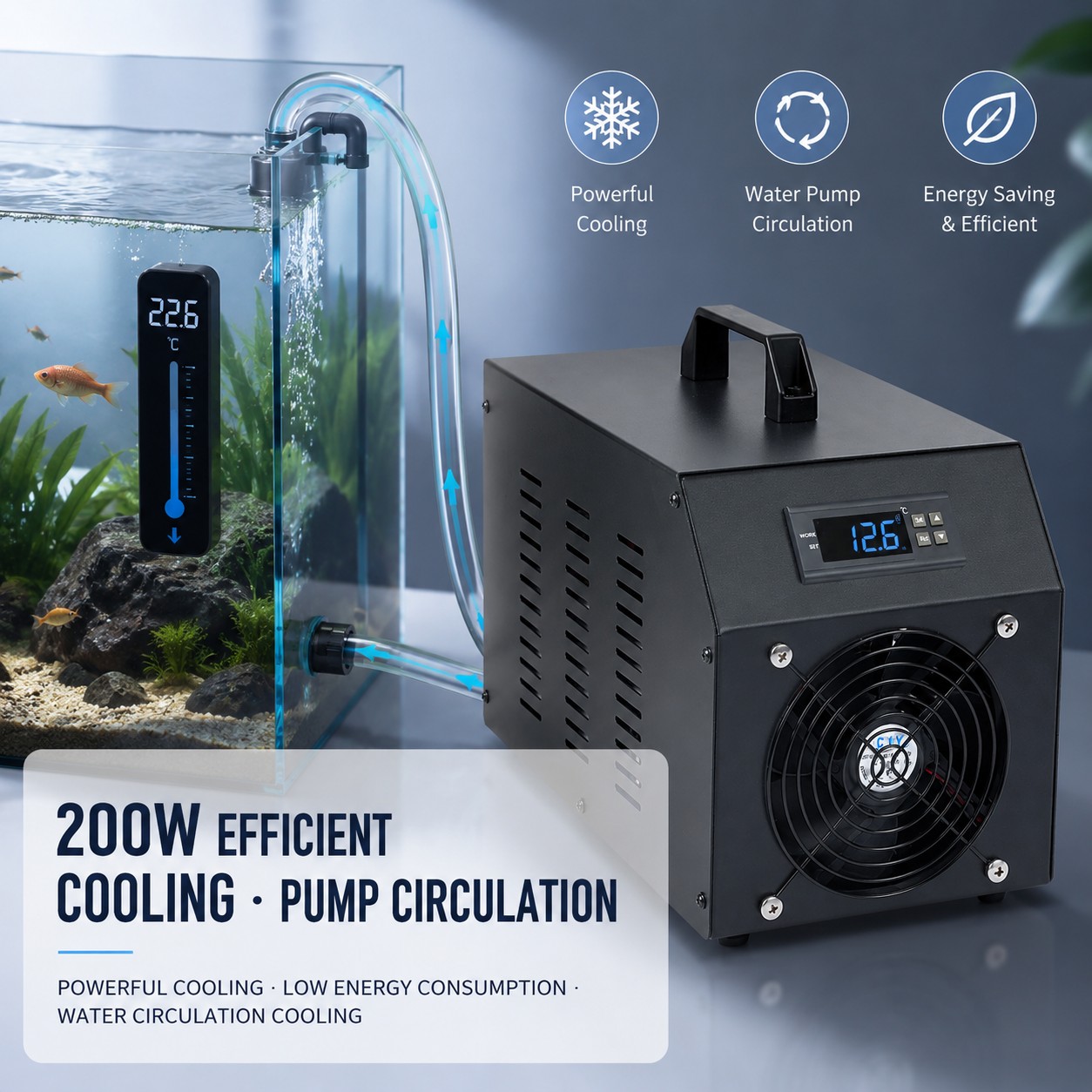 Aquarium Chiller 200W Water Co - Planted Aquarium Water Temperature 评论和价格