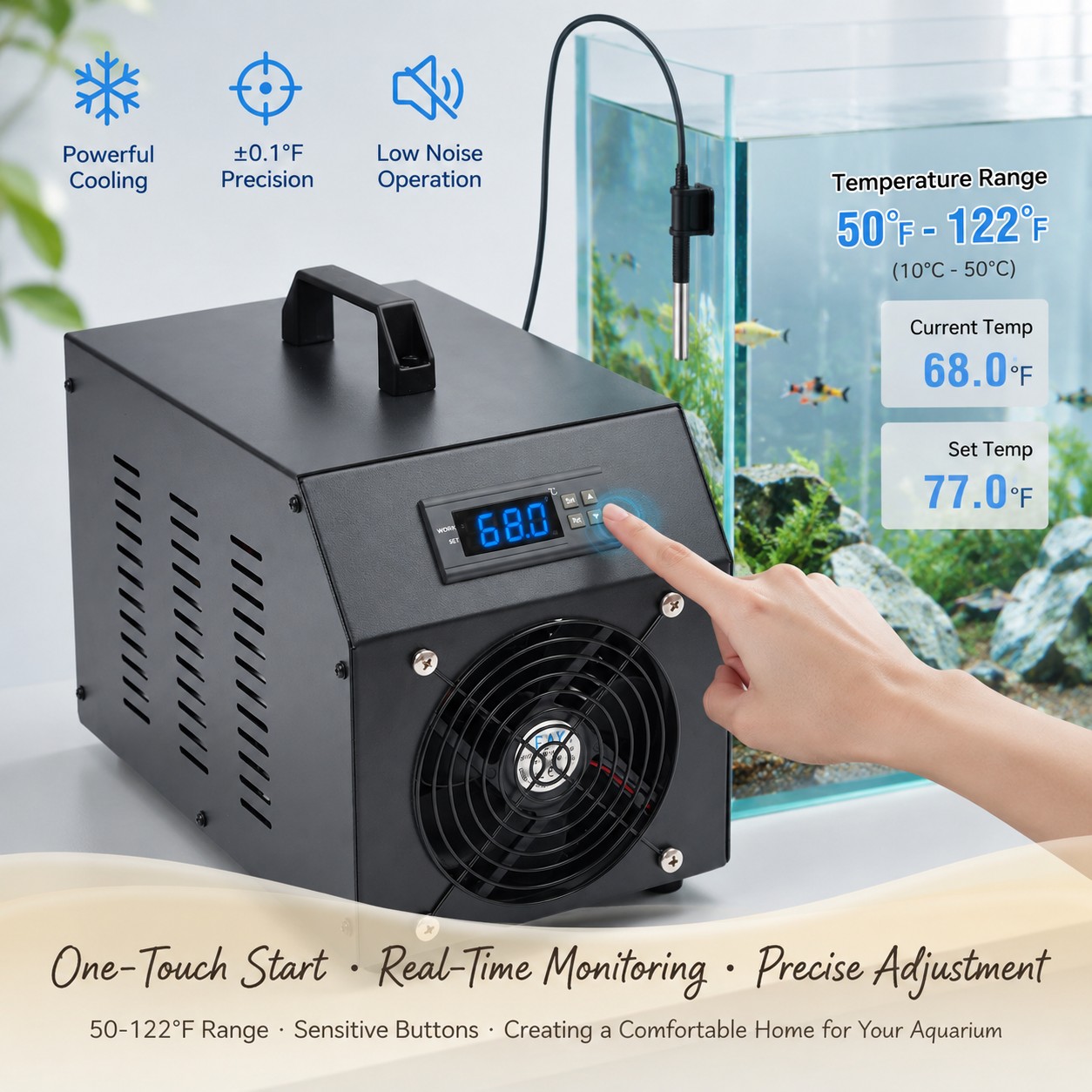 Aquarium Chiller 200W Water Co - Planted Aquarium Water Temperature 评论和价格