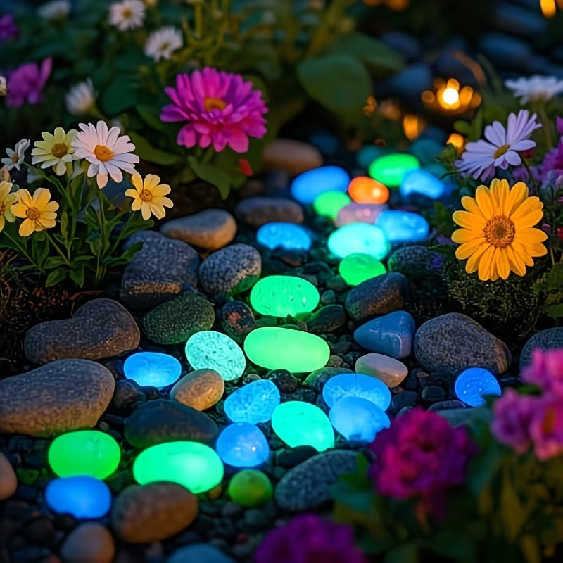 300PCS Luminous Pebble Set,0.9 - Aquarium For Planted Tank 评论和价格