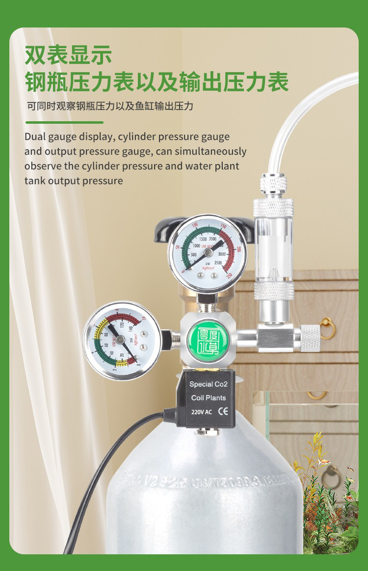 DIY Aquarium CO2 Regulator Mag - Co2 Regulator Dual Stage 评论和价格