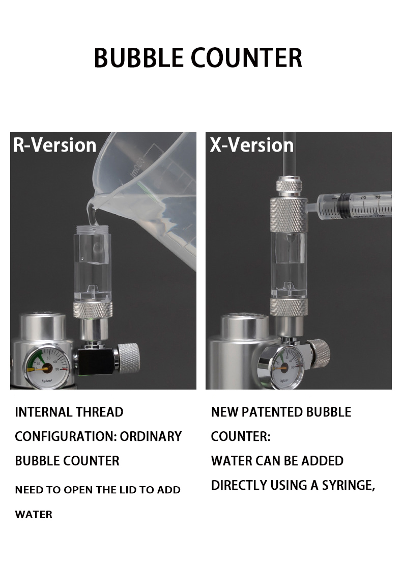 Aquarium CO2 bubble meter Wate - Co2 Regulator Dual Stage 评论和价格