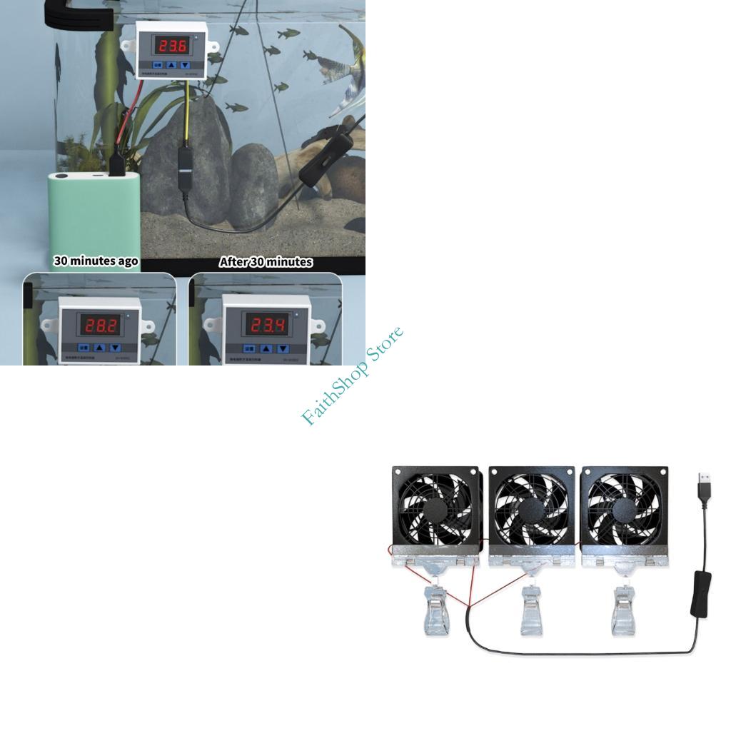 124E FishTank Clip on Cooling  - Planted Aquarium Water Temperature 评论和价格