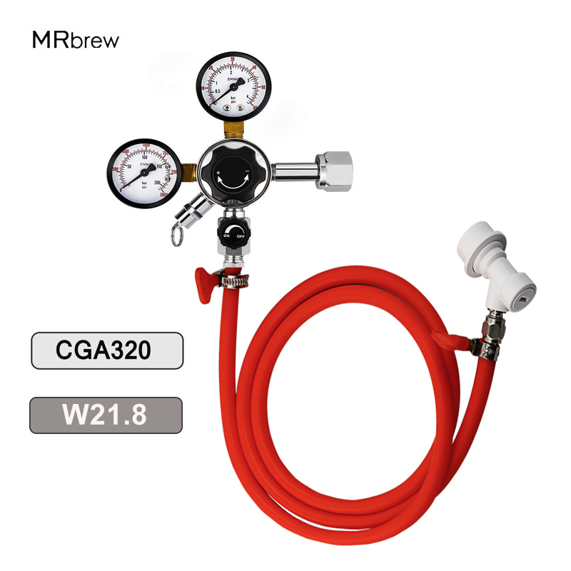 Homebrew Beer Gas Line Assembl - Co2 Regulator Dual Stage 评论和价格
