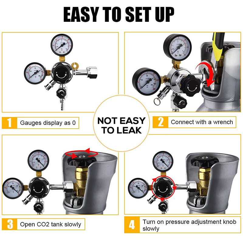 Homebrew Beer Gas Line Assembl - Co2 Regulator Dual Stage 评论和价格