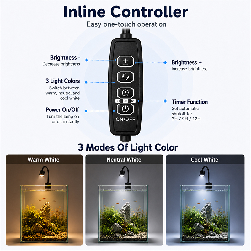 USB LED Aquarium Light Lightin - Planted Aquarium Pendant Light 评论和价格