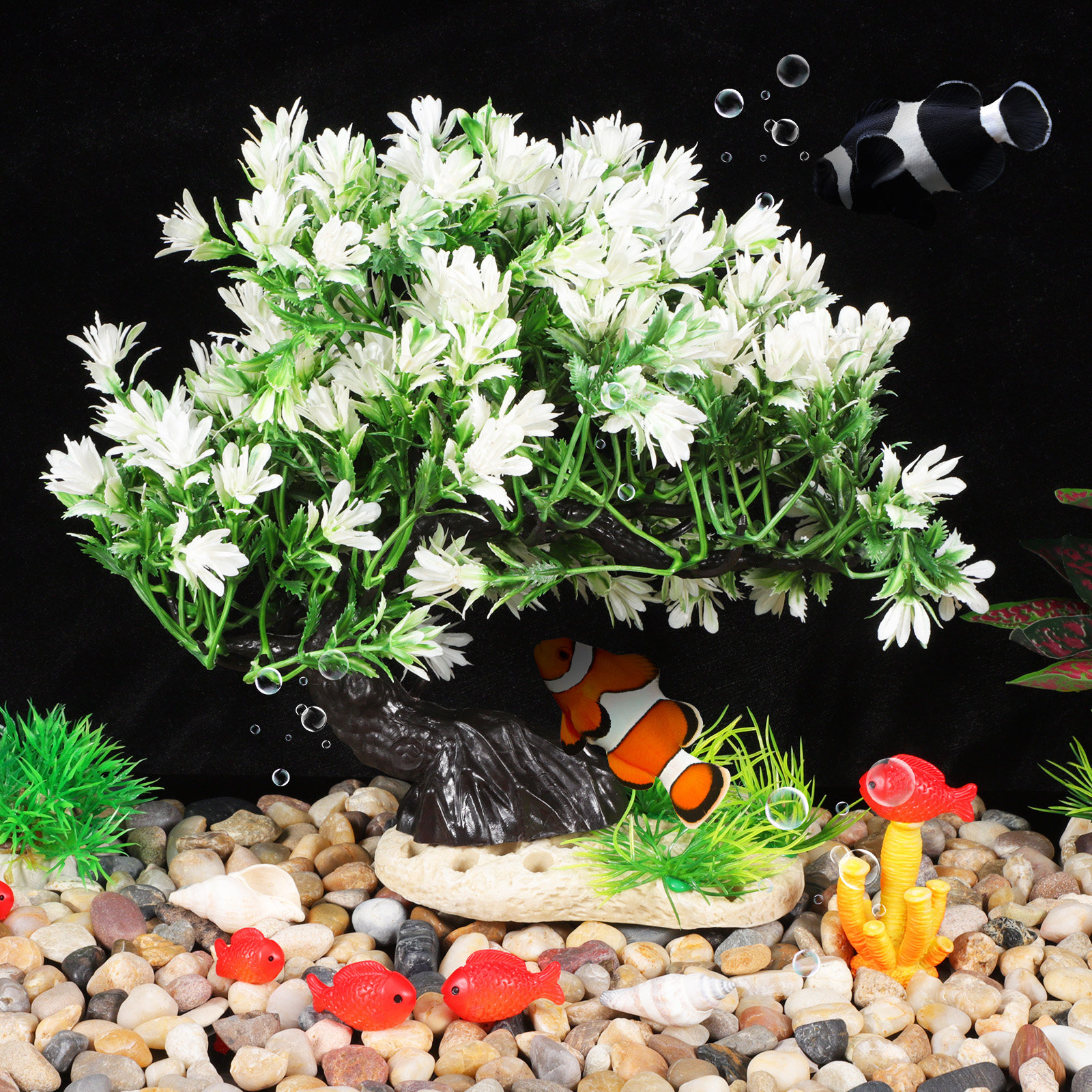 Artificial Aquarium Plants Pla - Aquarium Planted Tree 评论和价格