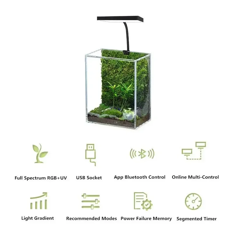 WEEK AQUA Mini 9 Pro USB Nano  - Planted Aquarium Pendant Light 评论和价格