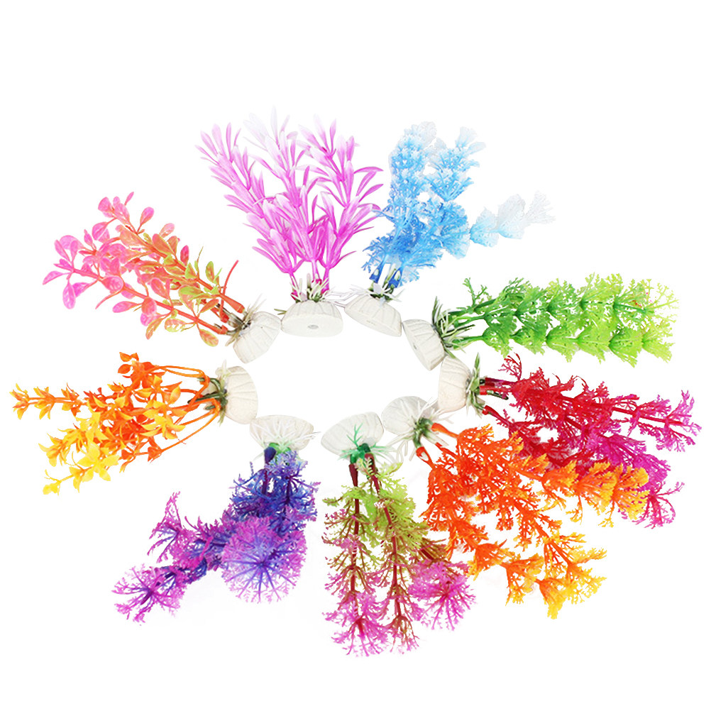 16Pcs Aquarium Artificial Wate - Planted Aquarium Yellow Water 评论和价格