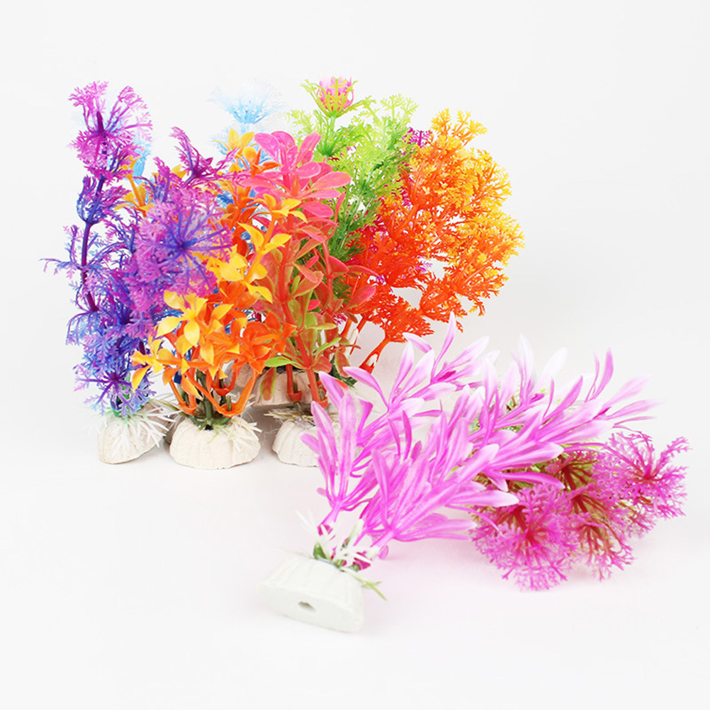 16Pcs Aquarium Artificial Wate - Planted Aquarium Yellow Water 评论和价格