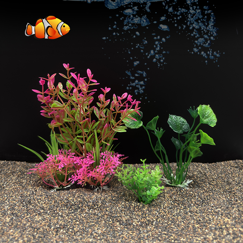 3Pcs Artificial Aquarium Plant - Planted Aquarium Yellow Water 评论和价格