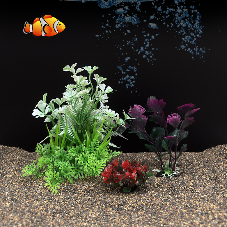 3Pcs Artificial Aquarium Plant - Planted Aquarium Yellow Water 评论和价格