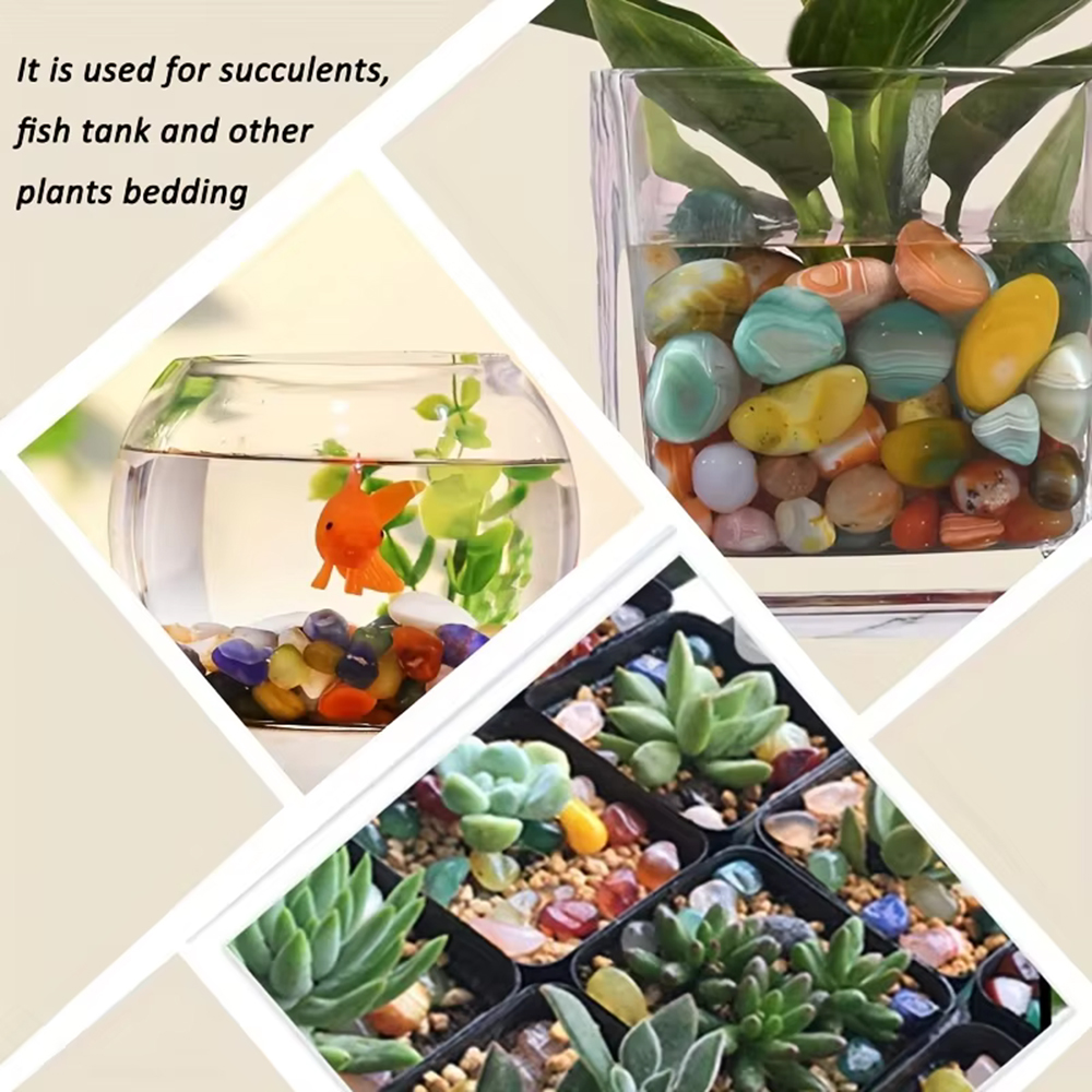 Natural Stone Tumbled Agate Gr - Aquarium Planting Ideas 评论和价格