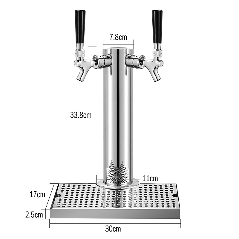 Dual-Faucet Beer Tower,Craft B - Co2 Regulator Dual Stage 评论和价格