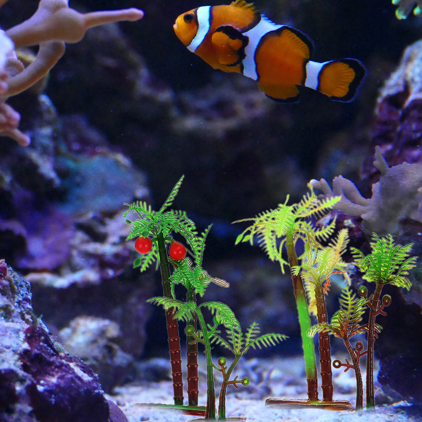 100Pcs Aquarium Adornment Arti - Aquarium Planted Tree 评论和价格