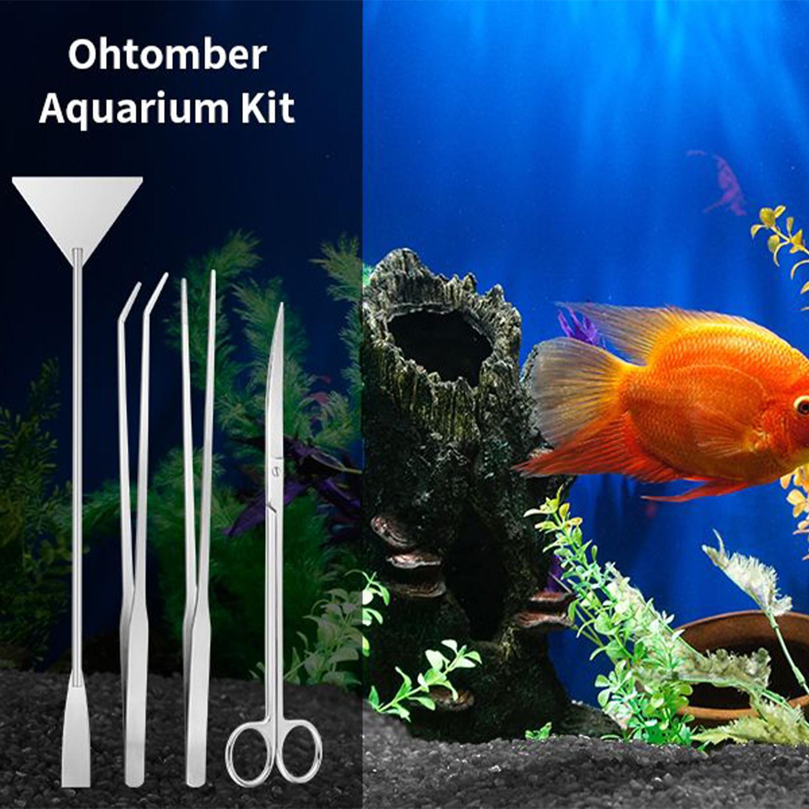 4pcs Aquarium Tool Kit Stainle - Planted Aquarium Cleaning Kit 评论和价格