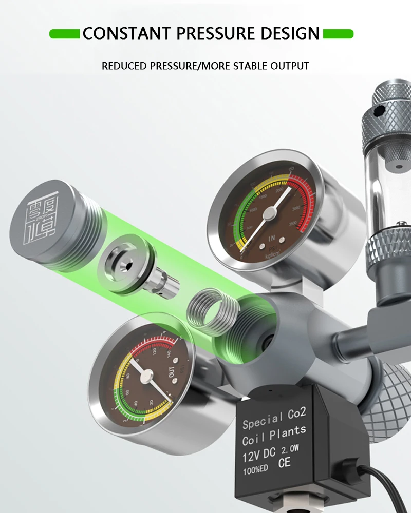 ZRDR Aquarium CO2 Regulator El - Co2 Regulator Dual Stage 评论和价格