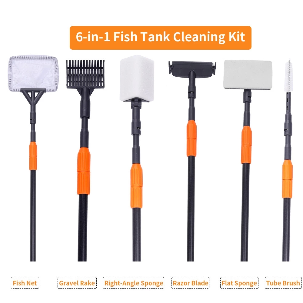 6 in 1 Aquarium Cleaning Tools - Planted Aquarium Cleaning Kit 评论和价格