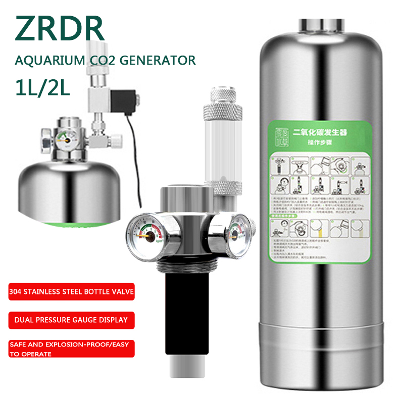 ZRDR Aquarium CO2 Generator Du - Co2 Regulator Dual Stage 评论和价格