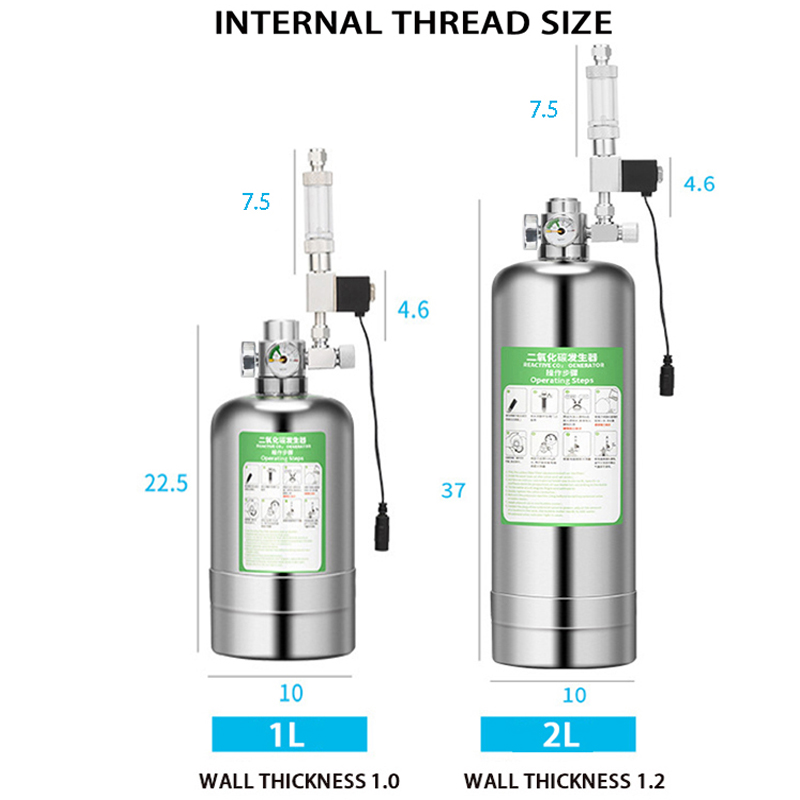 ZRDR Aquarium CO2 Generator Du - Co2 Regulator Dual Stage 评论和价格