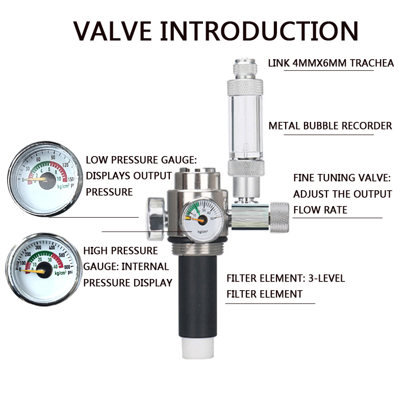 ZRDR Aquarium CO2 Generator Du - Co2 Regulator Dual Stage 评论和价格