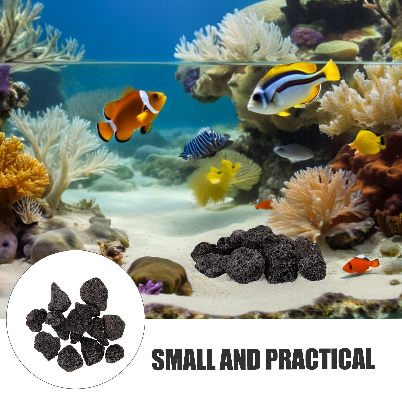 1Pack Volcanic Stone Decoratio - Aquarium For Planted Tank 评论和价格