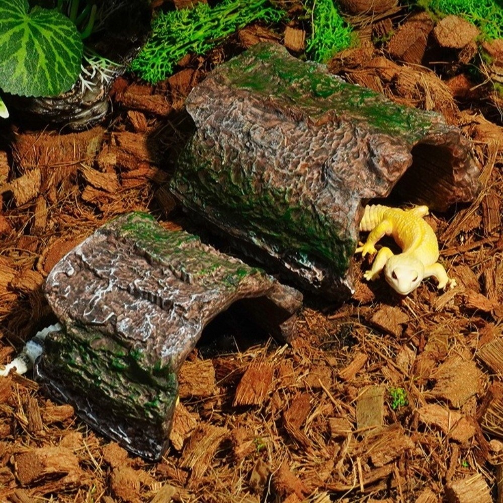 Simulation Reptile Hideout Hol - Aquarium Planted Tree 评论和价格