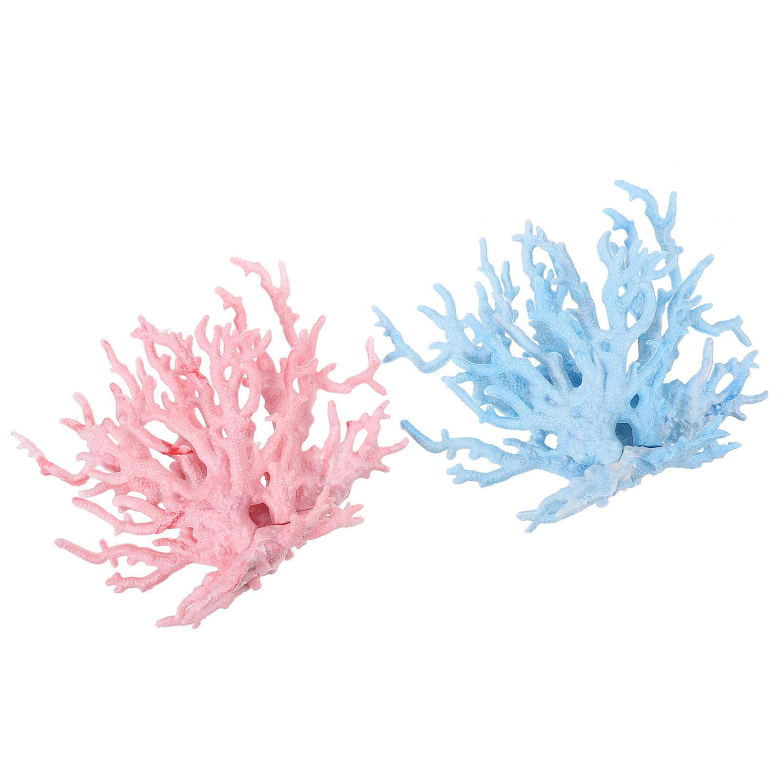 2Pcs Plastic Coral Tree Aquari - Aquarium Planted Tree 评论和价格
