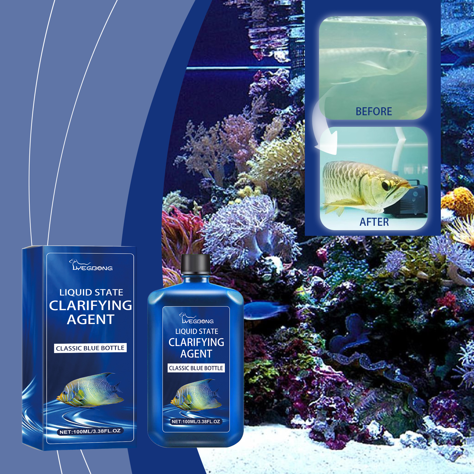 Aquarium Water Clarifier Agent - Planted Aquarium Yellow Water 评论和价格