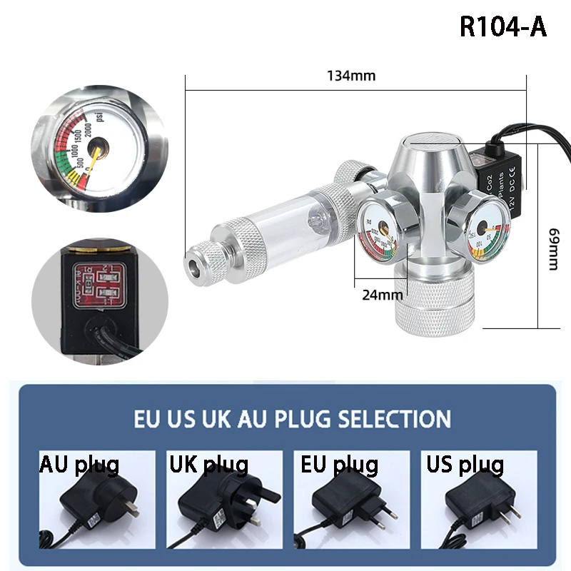 New DIY Aquarium CO2 Regulator - Co2 Regulator Dual Stage 评论和价格
