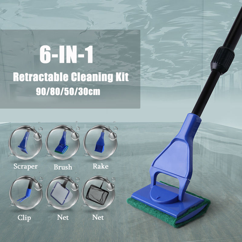 6-IN-1 Aquarium Cleaning Tools - Planted Aquarium Cleaning Kit 评论和价格