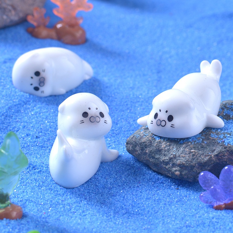 Mini Sea Lion Figurines for Mi - Aquarium Planting Ideas 评论和价格